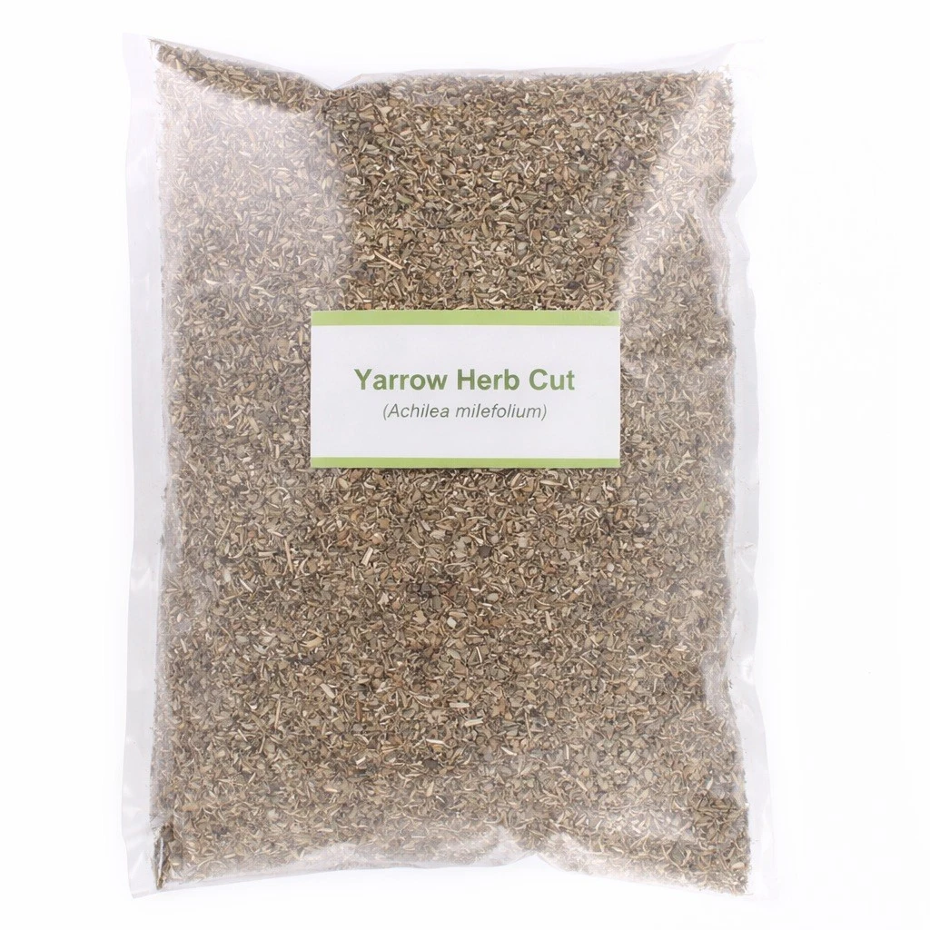 yarrow dried herb cut(achillea millefolium l.) premium quality 100% pure